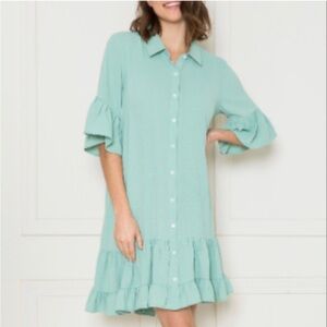 NWT Million Colors Dress Green Women’s Large